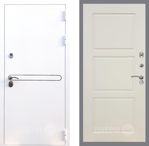 Входная металлическая Дверь Стоп Лайн Вайт ФЛ-3 Шампань в Протвино