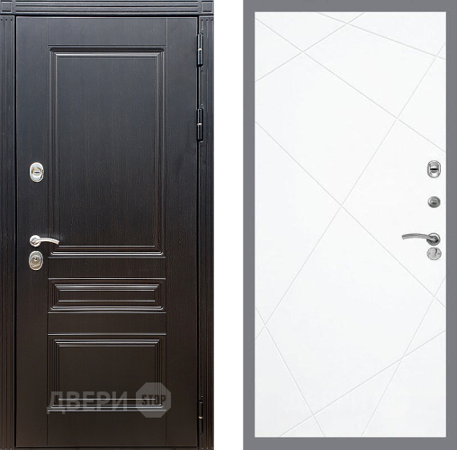 Входная металлическая Дверь Стоп МЕГАПОЛИС ФЛ-291 Силк Сноу в Протвино