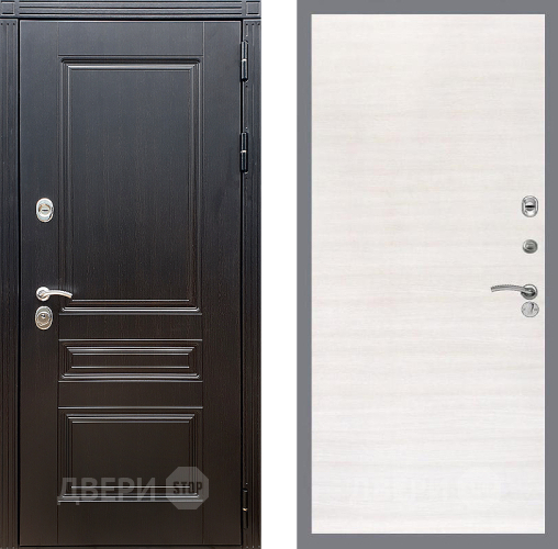 Входная металлическая Дверь Стоп МЕГАПОЛИС Гладкая Акация светлая в Протвино