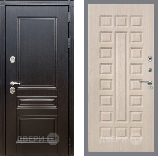 Входная металлическая Дверь Стоп МЕГАПОЛИС ФЛ-183 Беленый дуб в Протвино