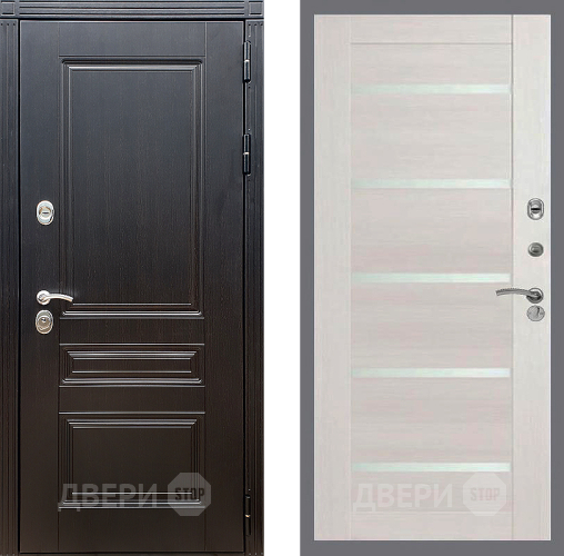 Входная металлическая Дверь Стоп МЕГАПОЛИС СБ-14 Лиственница беж в Протвино