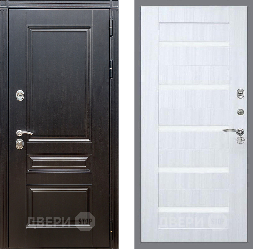 Входная металлическая Дверь Стоп МЕГАПОЛИС СБ-14 Сандал белый в Протвино