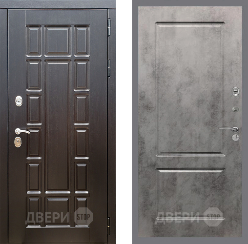 Входная металлическая Дверь Стоп НЬЮ ЙОРК ФЛ-117 Бетон темный в Протвино
