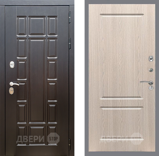 Входная металлическая Дверь Стоп НЬЮ ЙОРК ФЛ-117 Беленый дуб в Протвино