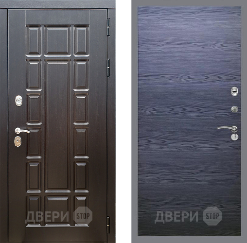 Дверь Стоп НЬЮ ЙОРК Гладкая Дуб тангенальный черный в Протвино