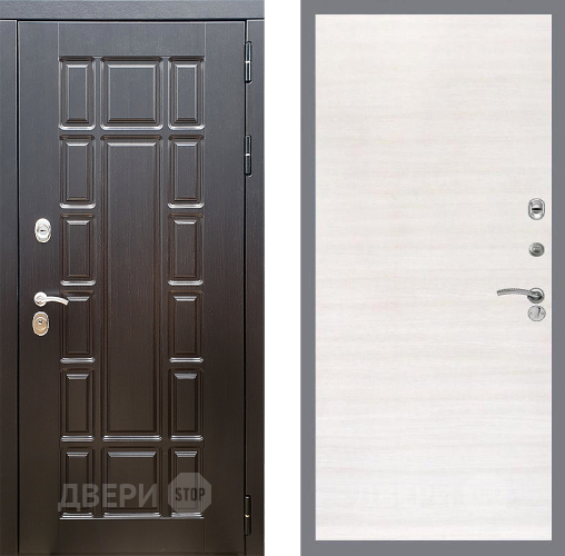 Входная металлическая Дверь Стоп НЬЮ ЙОРК Гладкая Акация светлая в Протвино