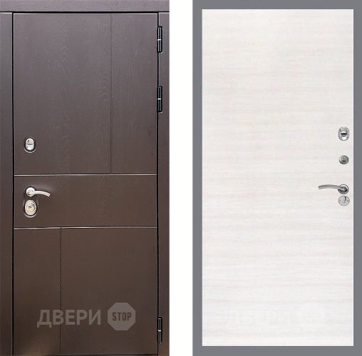 Входная металлическая Дверь Стоп УРБАН Гладкая Акация светлая в Протвино