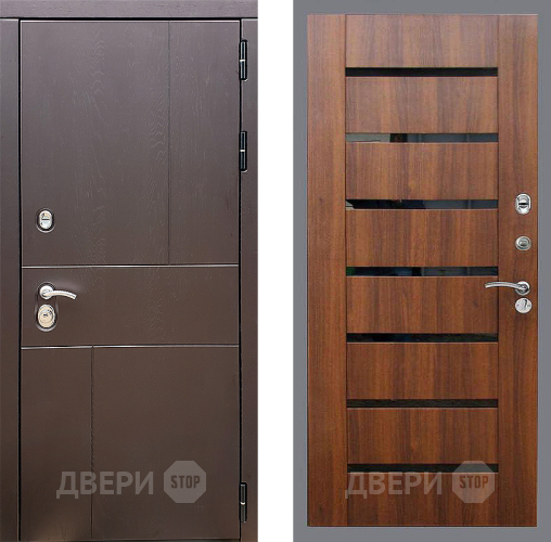 Входная металлическая Дверь Стоп УРБАН СБ-14 Орех бренди в Протвино