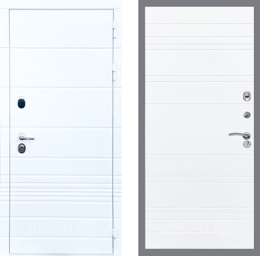 Входная металлическая Дверь Стоп ТРЕНДО Лайн Силк Сноу в Протвино