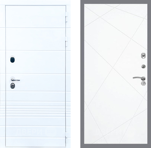 Входная металлическая Дверь Стоп ТРЕНДО ФЛ-291 Силк Сноу в Протвино