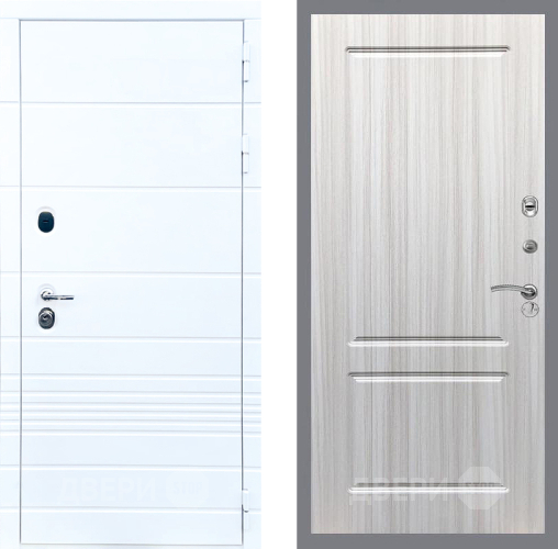 Входная металлическая Дверь Стоп ТРЕНДО ФЛ-117 Сандал белый в Протвино