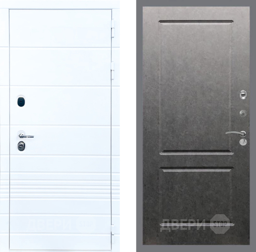 Входная металлическая Дверь Стоп ТРЕНДО ФЛ-117 Штукатурка графит в Протвино