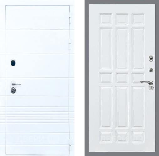 Входная металлическая Дверь Стоп ТРЕНДО ФЛ-33 Силк Сноу в Протвино