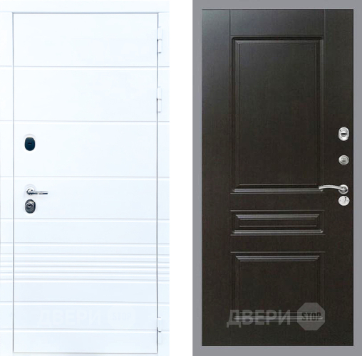 Входная металлическая Дверь Стоп ТРЕНДО ФЛ-243 Венге в Протвино