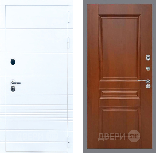 Входная металлическая Дверь Стоп ТРЕНДО ФЛ-243 Итальянский орех в Протвино