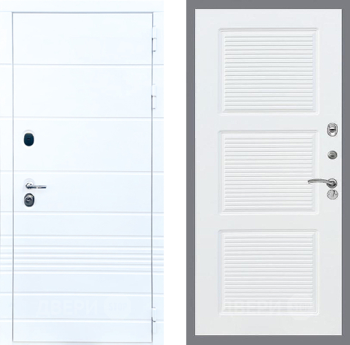 Дверь Стоп ТРЕНДО ФЛ-1 Силк Сноу в Протвино