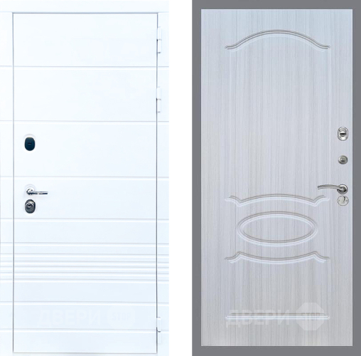Входная металлическая Дверь Стоп ТРЕНДО ФЛ-128 Сандал белый в Протвино