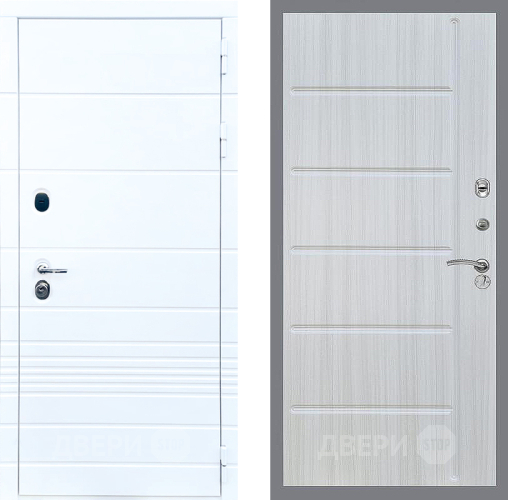 Входная металлическая Дверь Стоп ТРЕНДО ФЛ-102 Сандал белый в Протвино