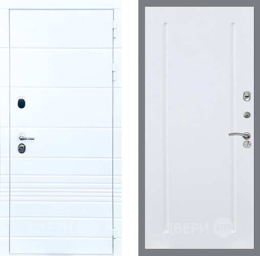 Входная металлическая Дверь Стоп ТРЕНДО ФЛ-68 Силк Сноу в Протвино