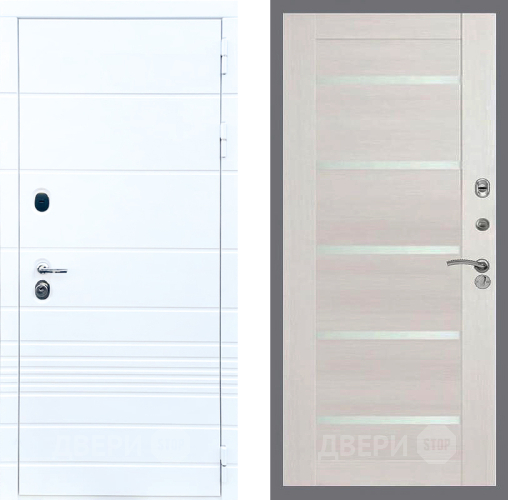 Входная металлическая Дверь Стоп ТРЕНДО СБ-14 Лиственница беж в Протвино