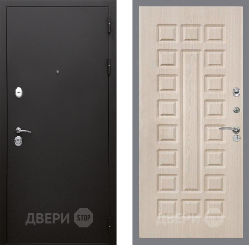 Входная металлическая Дверь Стоп КЛАССИК Шагрень ФЛ-183 Беленый дуб в Протвино