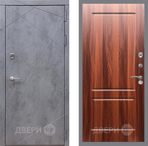 Входная металлическая Дверь Стоп Лучи ФЛ-117 Итальянский орех в Протвино