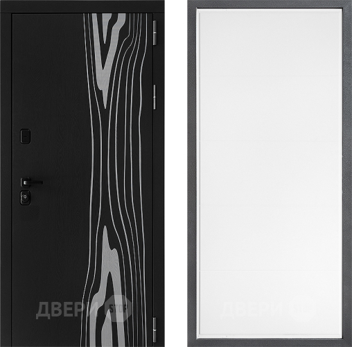 Входная металлическая Дверь Дверной континент ДК-12 ФЛ-649 Белый софт в Протвино