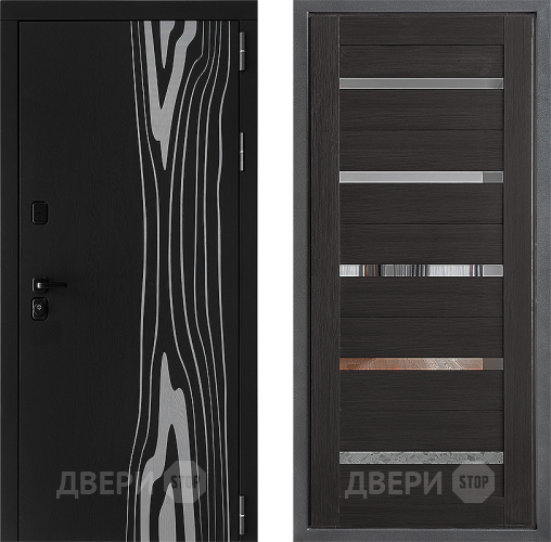 Входная металлическая Дверь Дверной континент ДК-12 ФЛ-47 Венге в Протвино