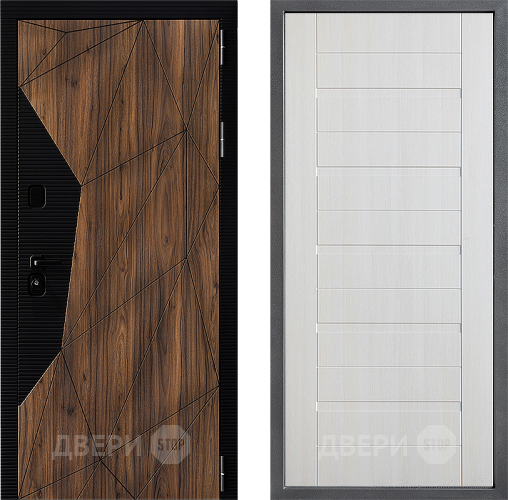 Входная металлическая Дверь Дверной континент ДК-11 ФЛ-70 Лиственница белая в Протвино