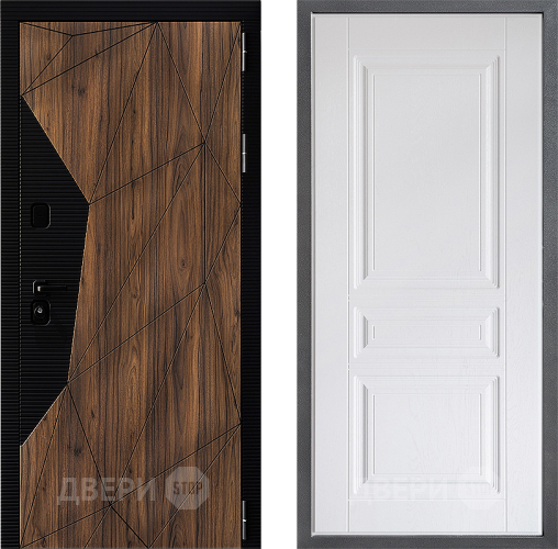 Входная металлическая Дверь Дверной континент ДК-11 ФЛ-243 Альберо Браш серебро в Протвино