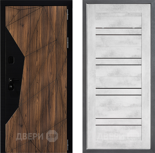 Входная металлическая Дверь Дверной континент ДК-11 ФЛ-49 Бетон снежный в Протвино