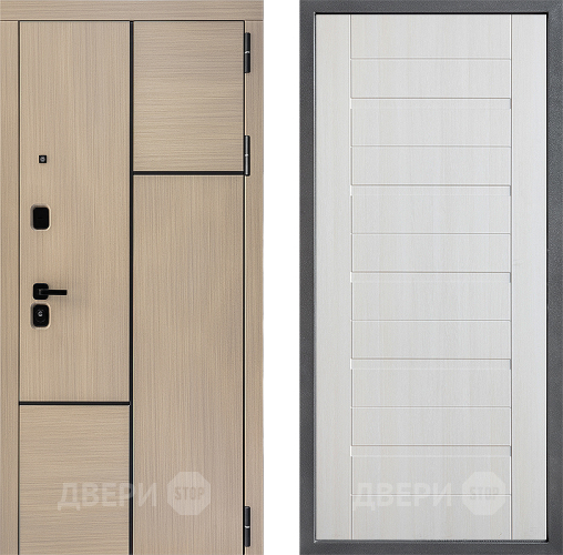 Входная металлическая Дверь Дверной континент ДК-14 ФЛ-70 Лиственница белая в Протвино