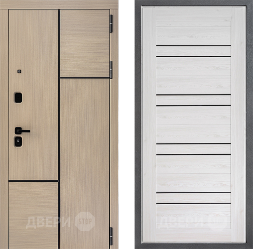 Входная металлическая Дверь Дверной континент ДК-14 ФЛ-49 Сосна белая в Протвино