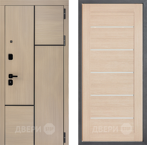 Входная металлическая Дверь Дверной континент ДК-14 ФЛ-46 Капучино в Протвино