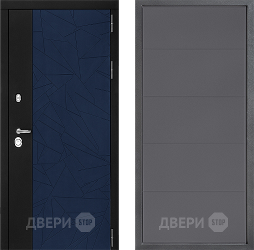 Входная металлическая Дверь Дверной континент ДК-9 ФЛ-649 Графит софт в Протвино