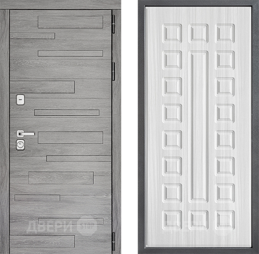 Входная металлическая Дверь Дверной континент ДК-10 ФЛ-183 Сандал белый в Протвино