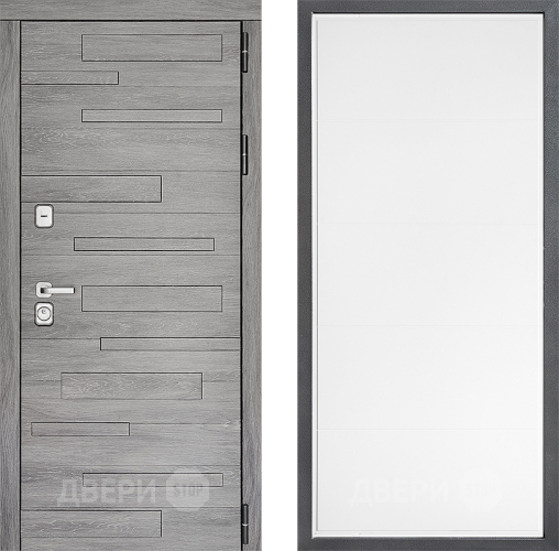 Входная металлическая Дверь Дверной континент ДК-10 ФЛ-649 Белый софт в Протвино