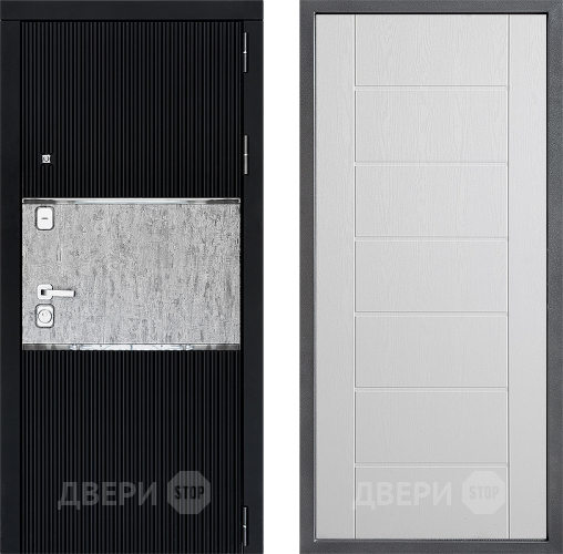 Входная металлическая Дверь Дверной континент ДК-13 ФЛ-Лайн Белое дерево в Протвино