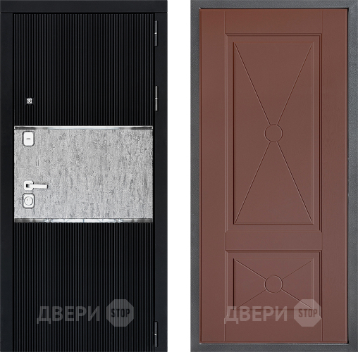 Входная металлическая Дверь Дверной континент ДК-13 ФЛ-617 Ясень шоколадный в Протвино