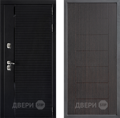 Входная металлическая Дверь Дверной континент ДК-1 ФЛ-Лайн Венге в Протвино