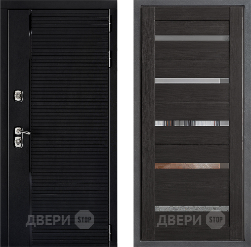 Входная металлическая Дверь Дверной континент ДК-1 ФЛ-47 Венге в Протвино