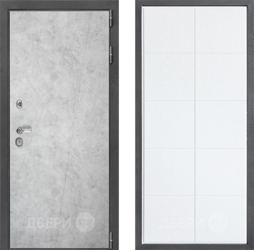 Входная металлическая Дверь Дверной континент ДК-3/743 ФЛ-Кватро Белое дерево в Протвино