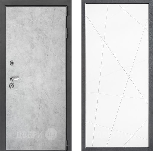 Входная металлическая Дверь Дверной континент ДК-3/743 ФЛ-655 Белый софт в Протвино