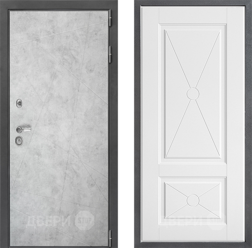 Входная металлическая Дверь Дверной континент ДК-3/743 ФЛ-617 Софт милк в Протвино