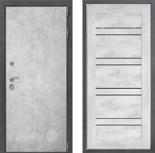Дверь Дверной континент ДК-3/743 ФЛ-49 Бетон снежный в Протвино