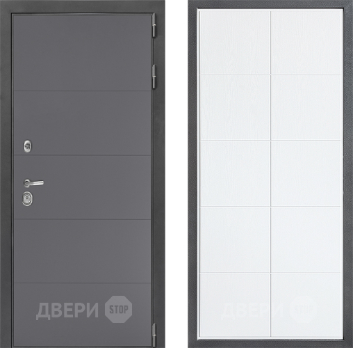 Входная металлическая Дверь Дверной континент ДК-3/649 ФЛ-Кватро Белое дерево в Протвино