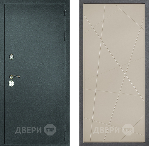 Входная металлическая Дверь Дверной континент Рубикон Серебро Дизайн ФЛ-655 Капучино в Протвино