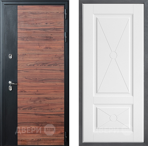 Входная металлическая Дверь Дверной континент ДК-15 Красное Дерево ТЕРМО ФЛ-617 Софт милк в Протвино