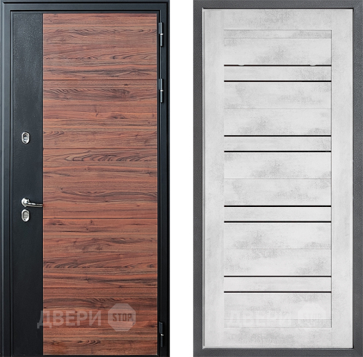 Дверь Дверной континент ДК-15 Красное Дерево ТЕРМО ФЛ-49 Бетон снежный в Протвино