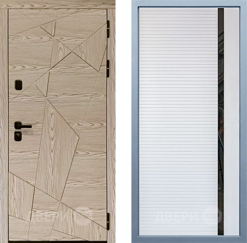 Входная металлическая Дверь Дива МД-97/1 МХ-45 Белый матовый в Протвино